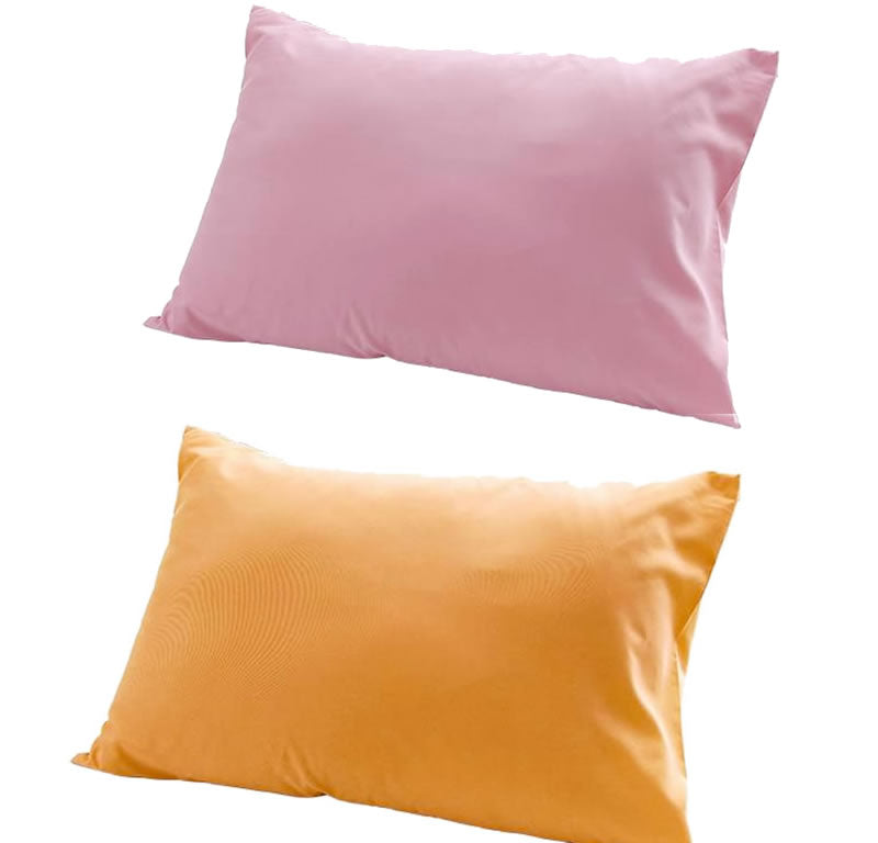 枕カバー 2枚組 無地 20色柄から選べるお手軽枕カバーリング